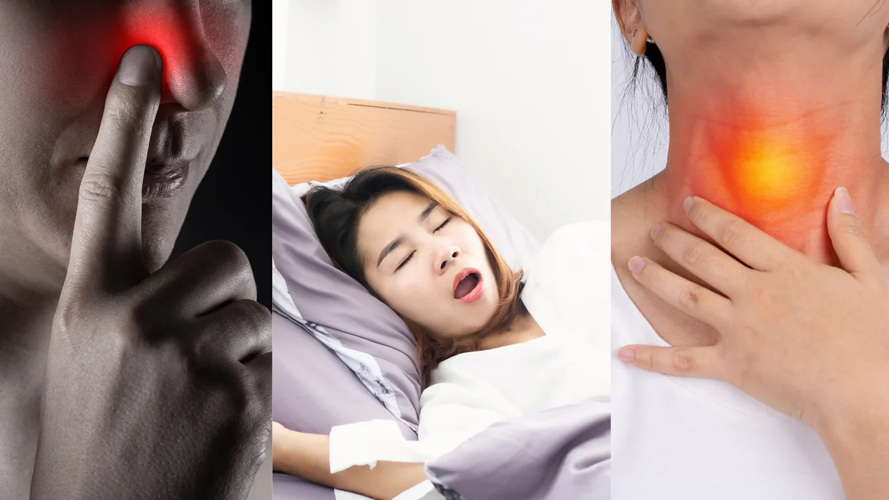 Nasal Blockage → Mouth Breathing → Recurring Throat Infections & Dry Lips